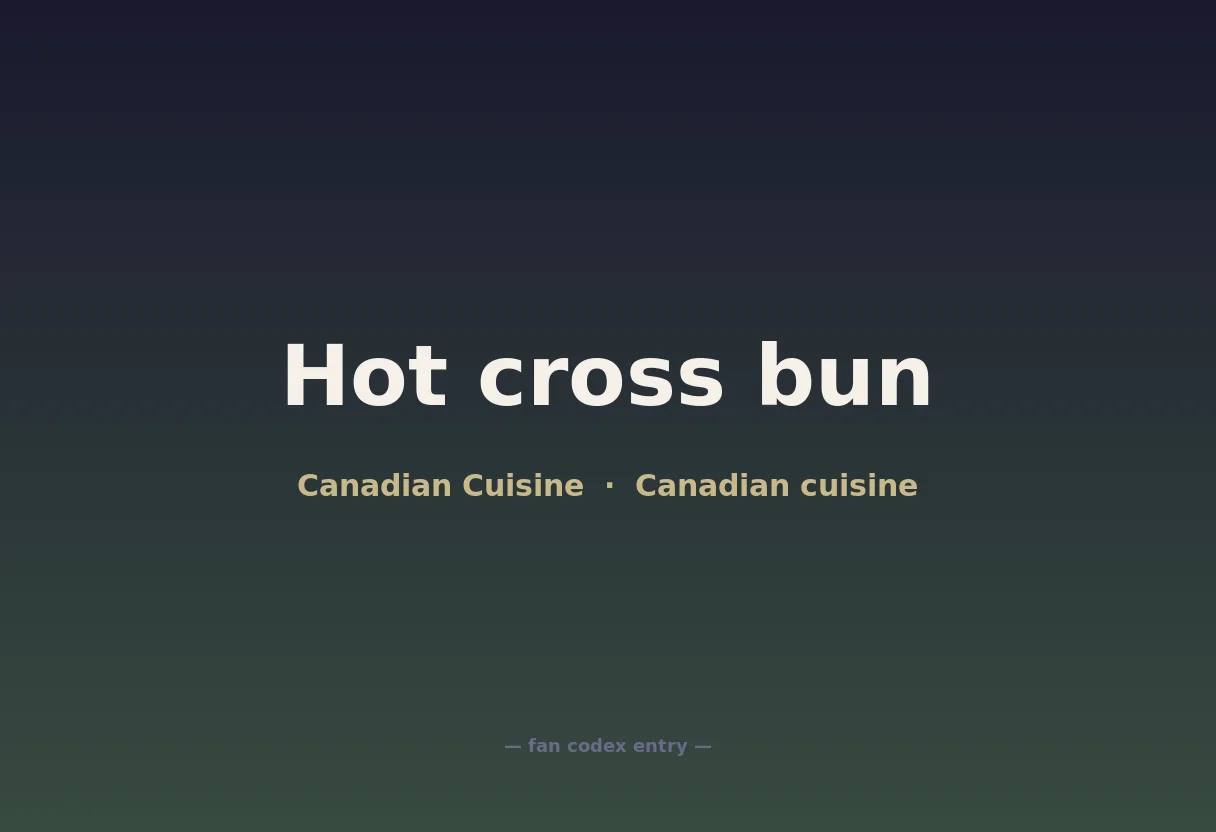 Hot cross bun