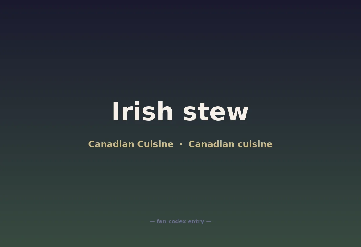 Irish stew