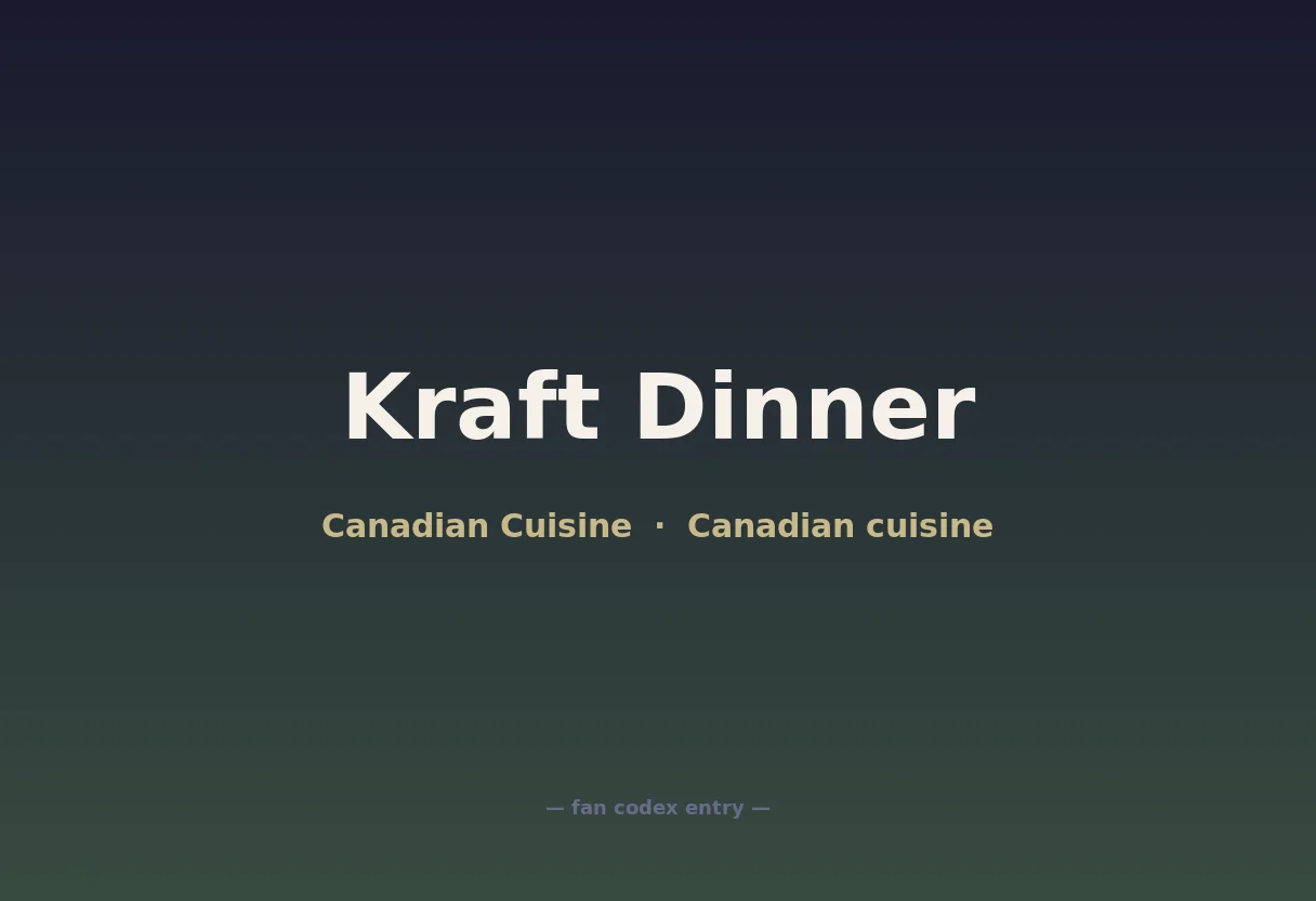 Kraft Dinner