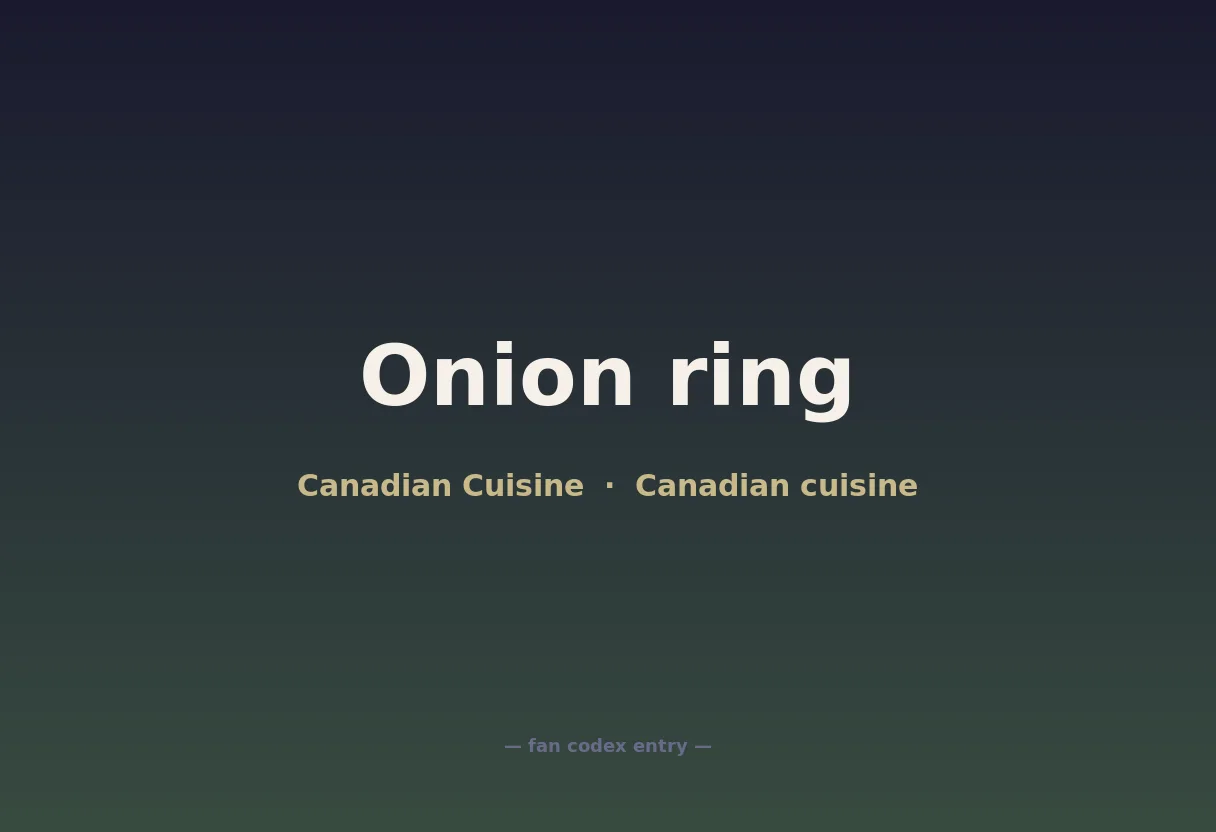 Onion ring