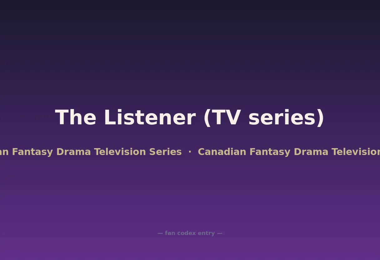 The Listener (TV series)