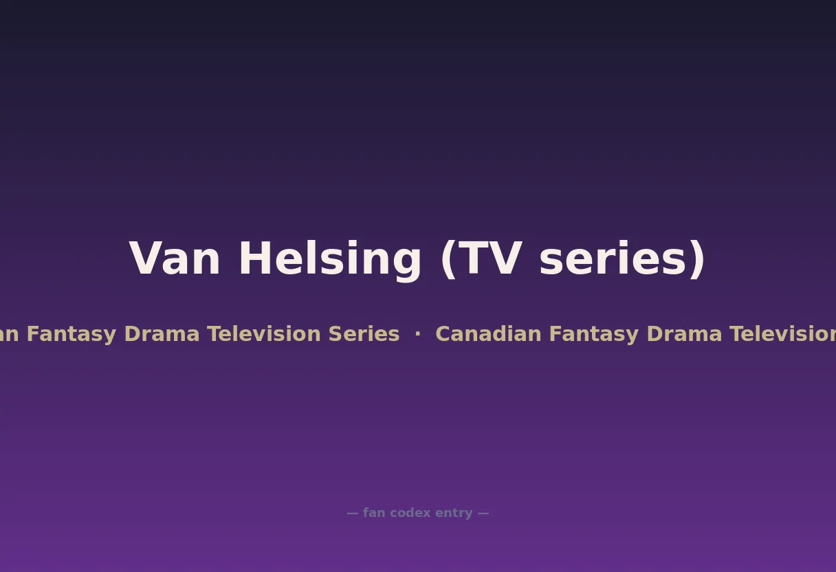 Van Helsing (TV series)