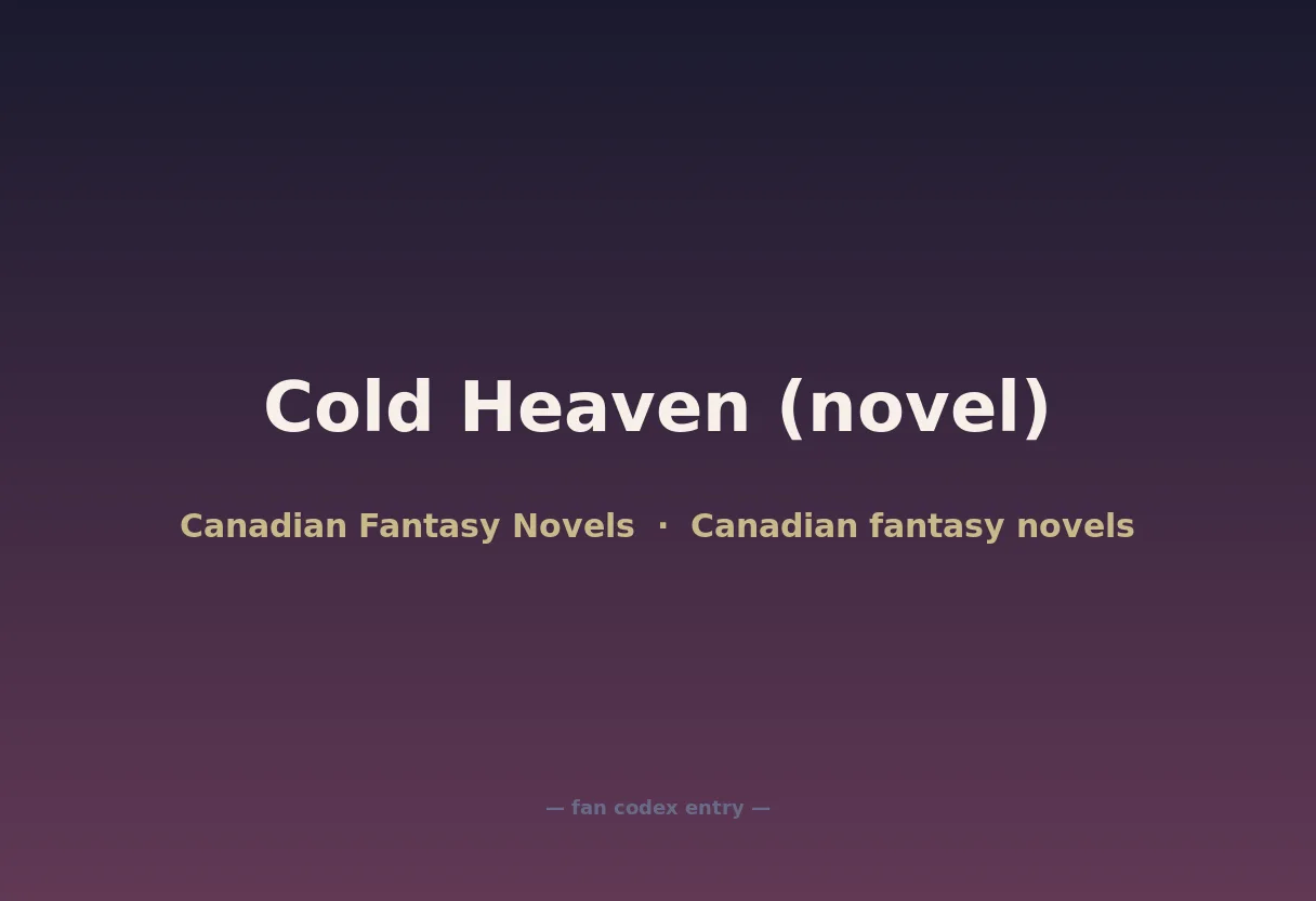 Cold Heaven (novel)