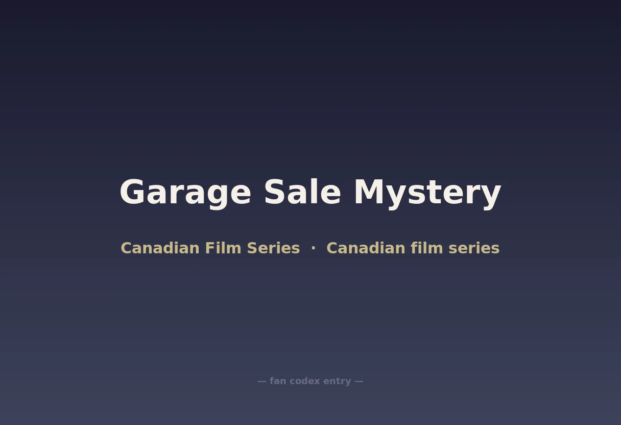 Garage Sale Mystery