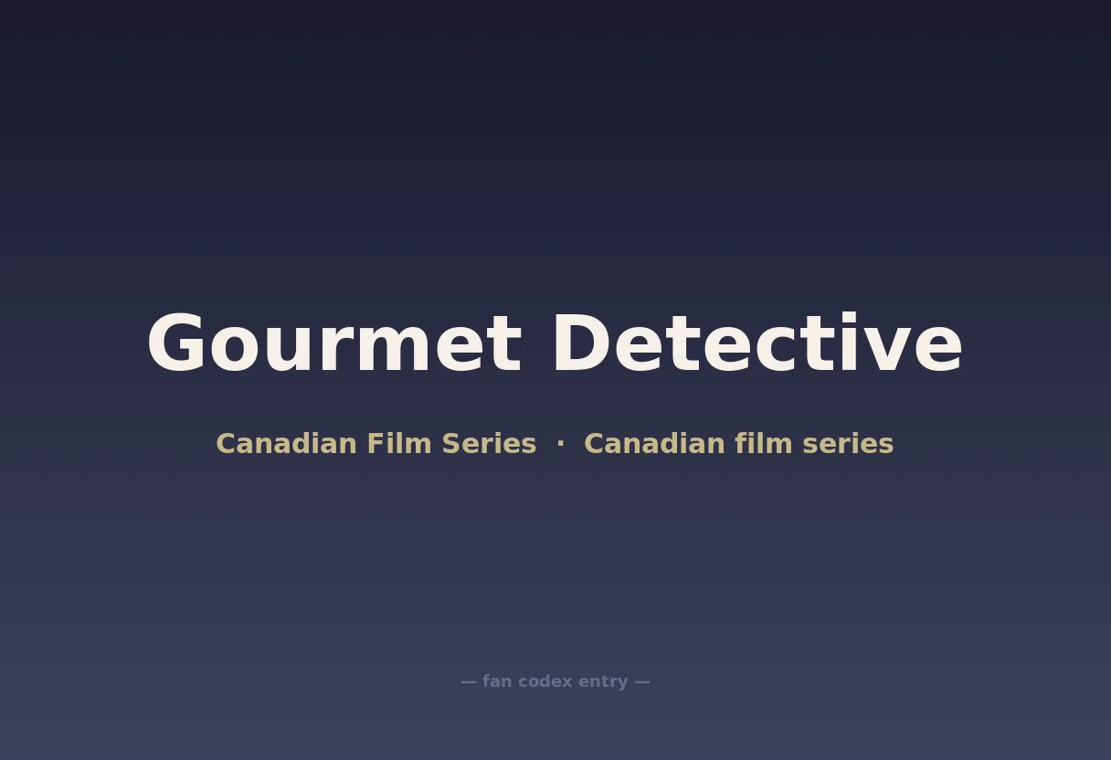 Gourmet Detective