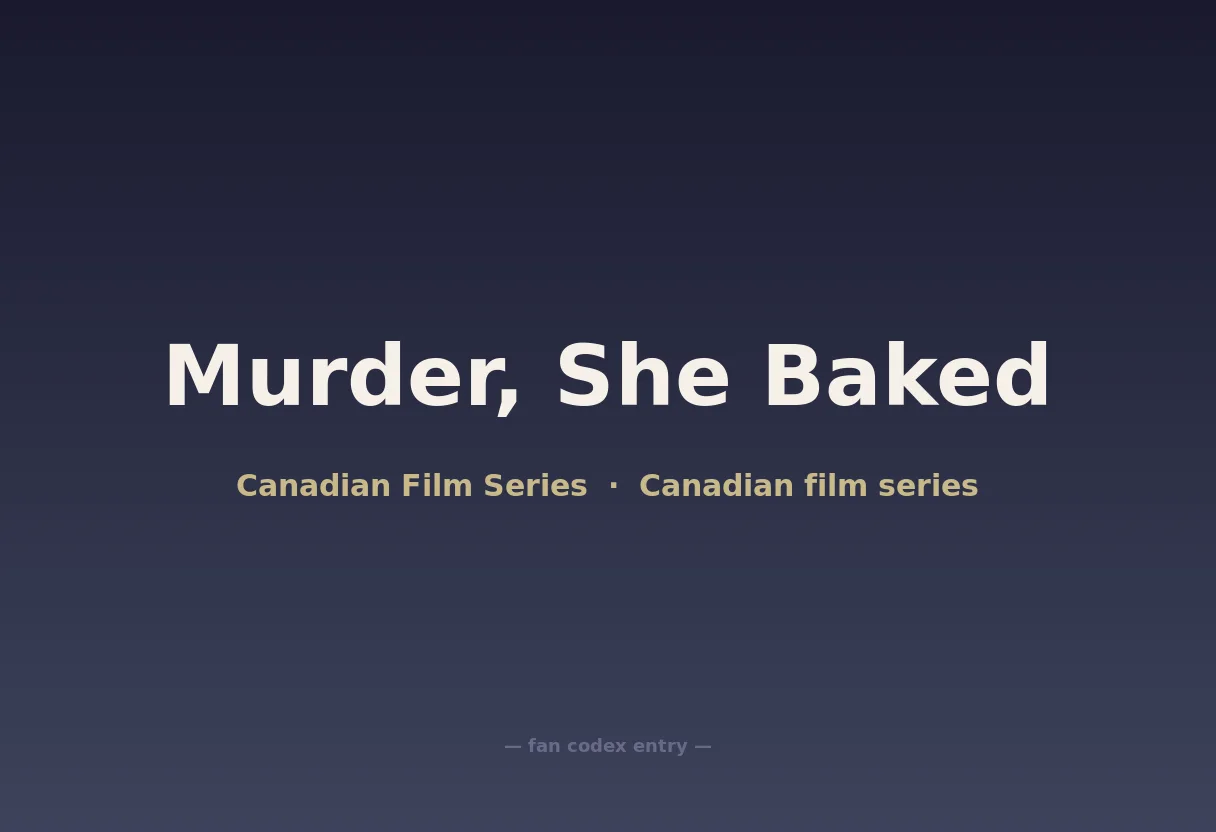 Murder, She Baked
