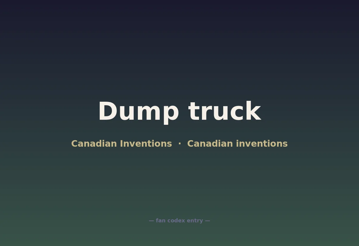 Dump truck