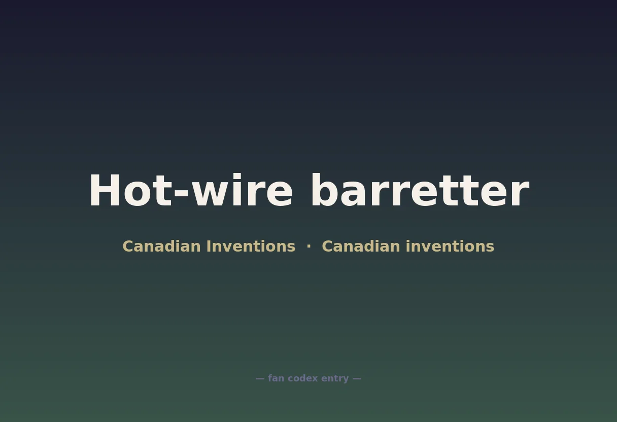 Hot-wire barretter