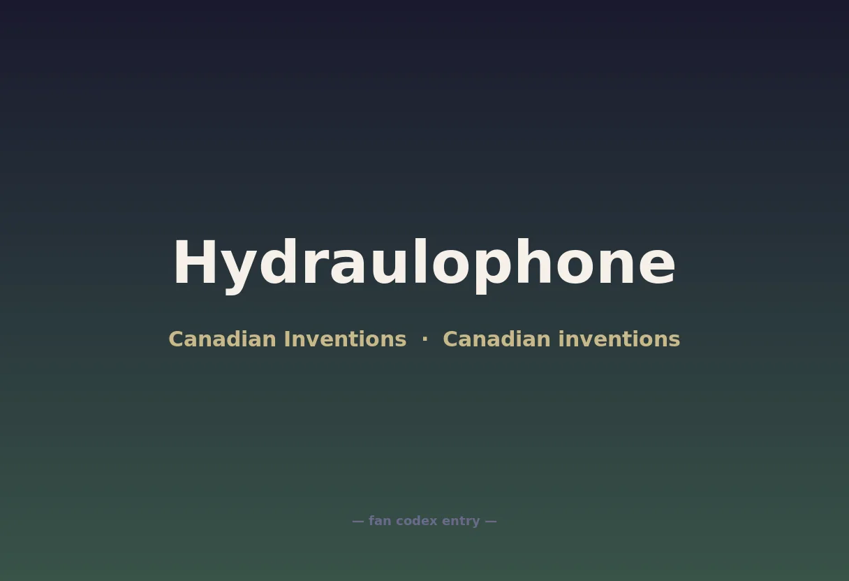 Hydraulophone