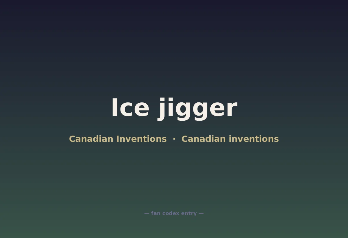 Ice jigger
