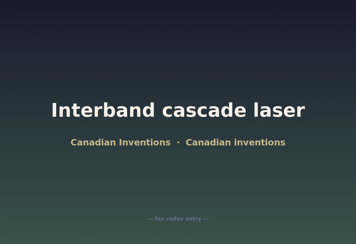 Interband cascade laser