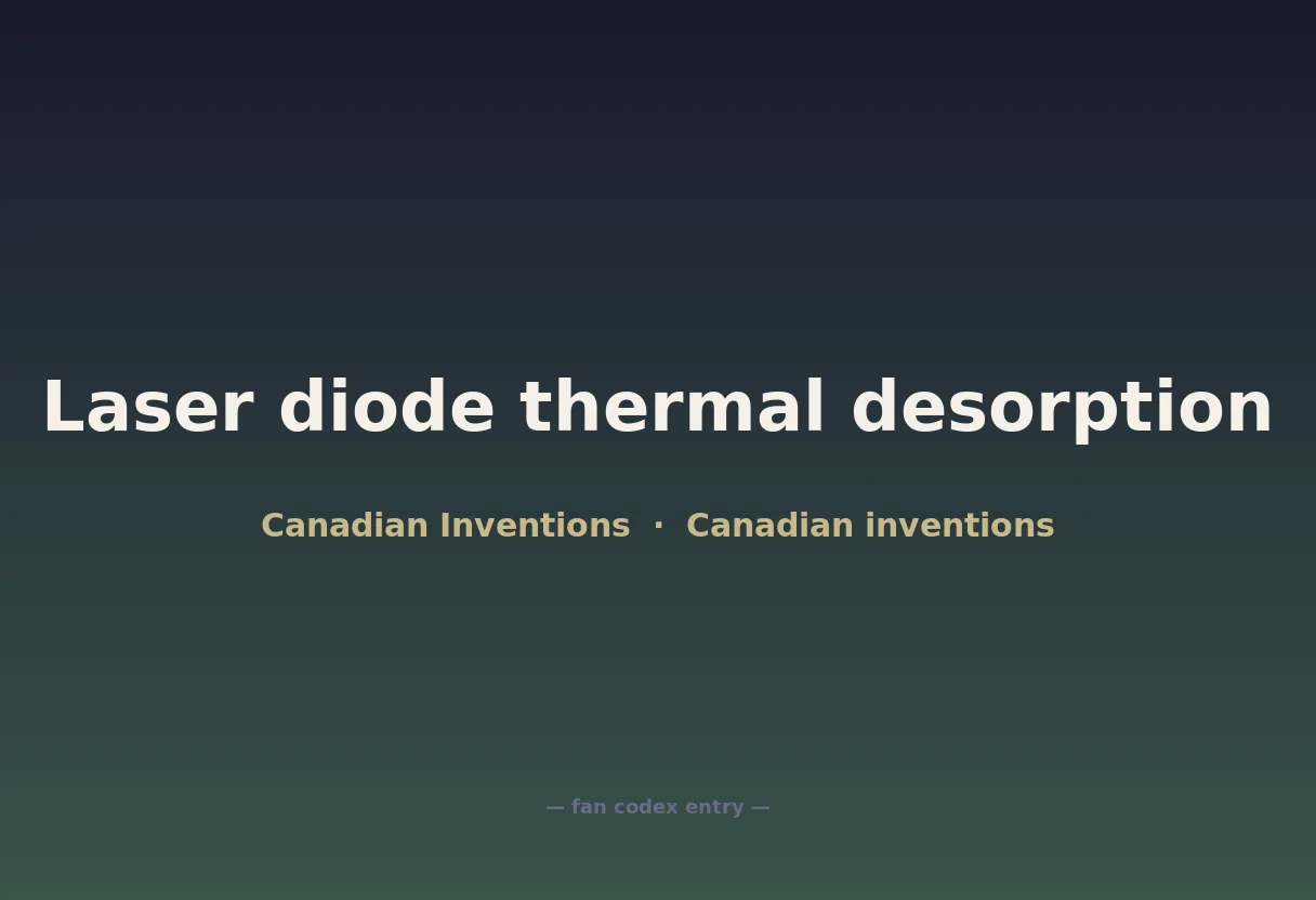 Laser diode thermal desorption