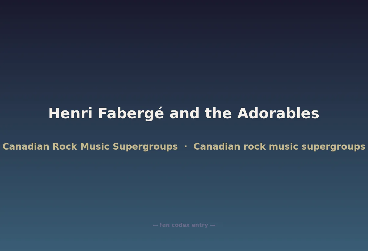 Henri Fabergé and the Adorables