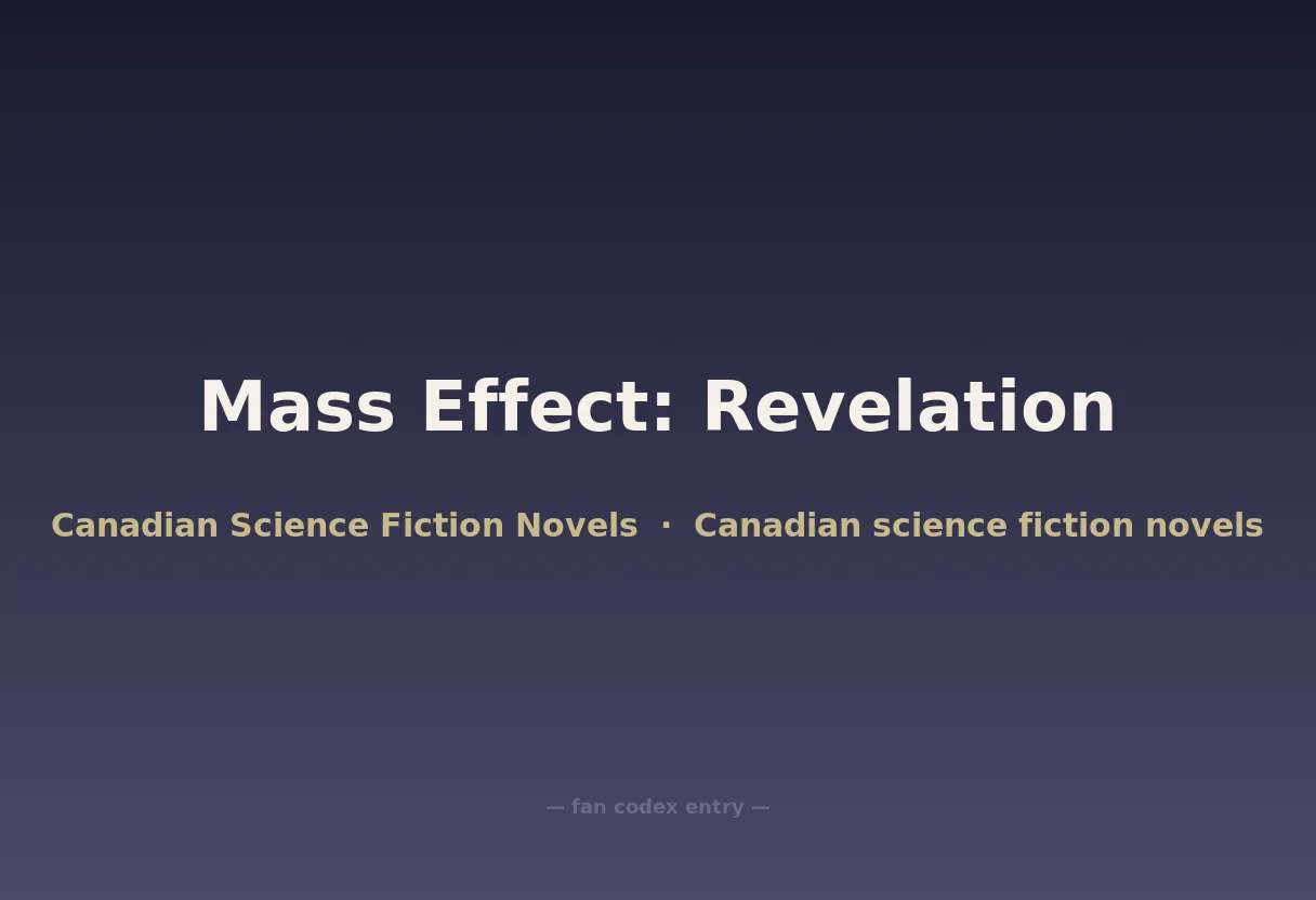 Mass Effect: Revelation