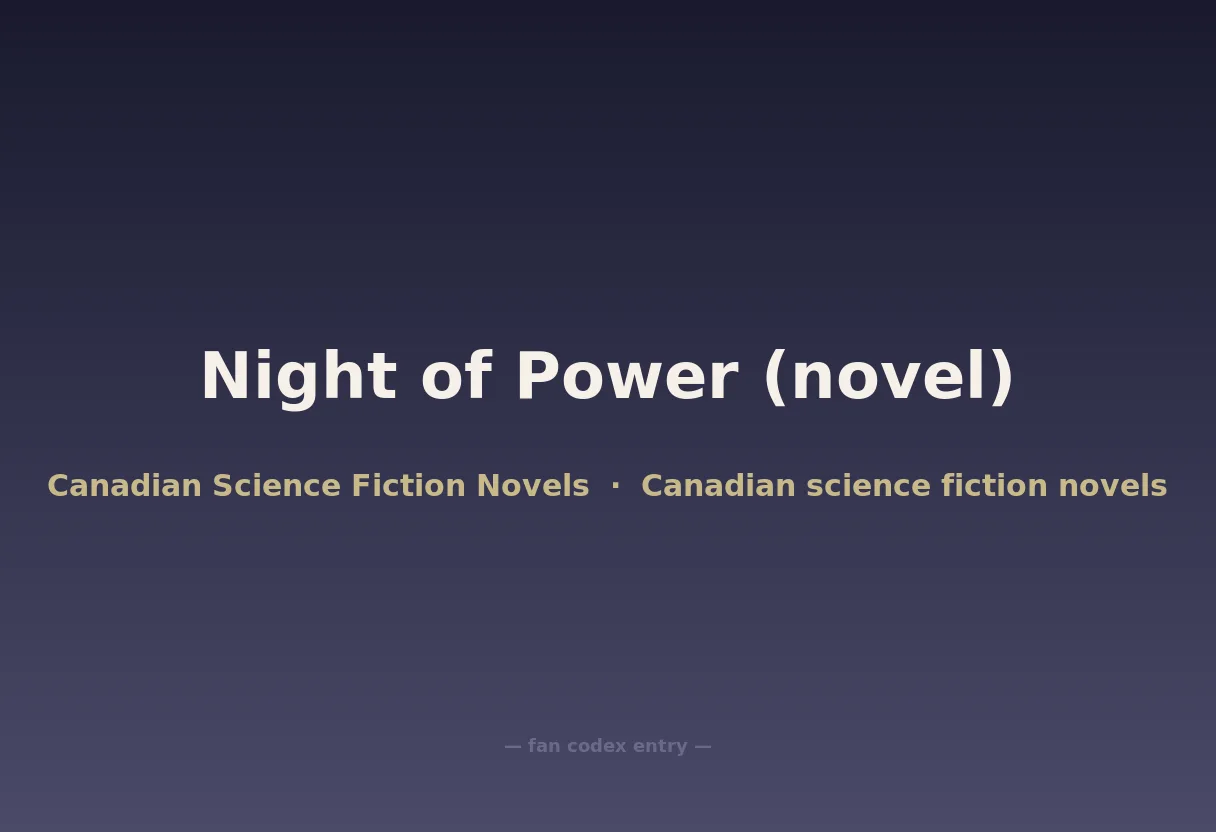 Night of Power (novel)