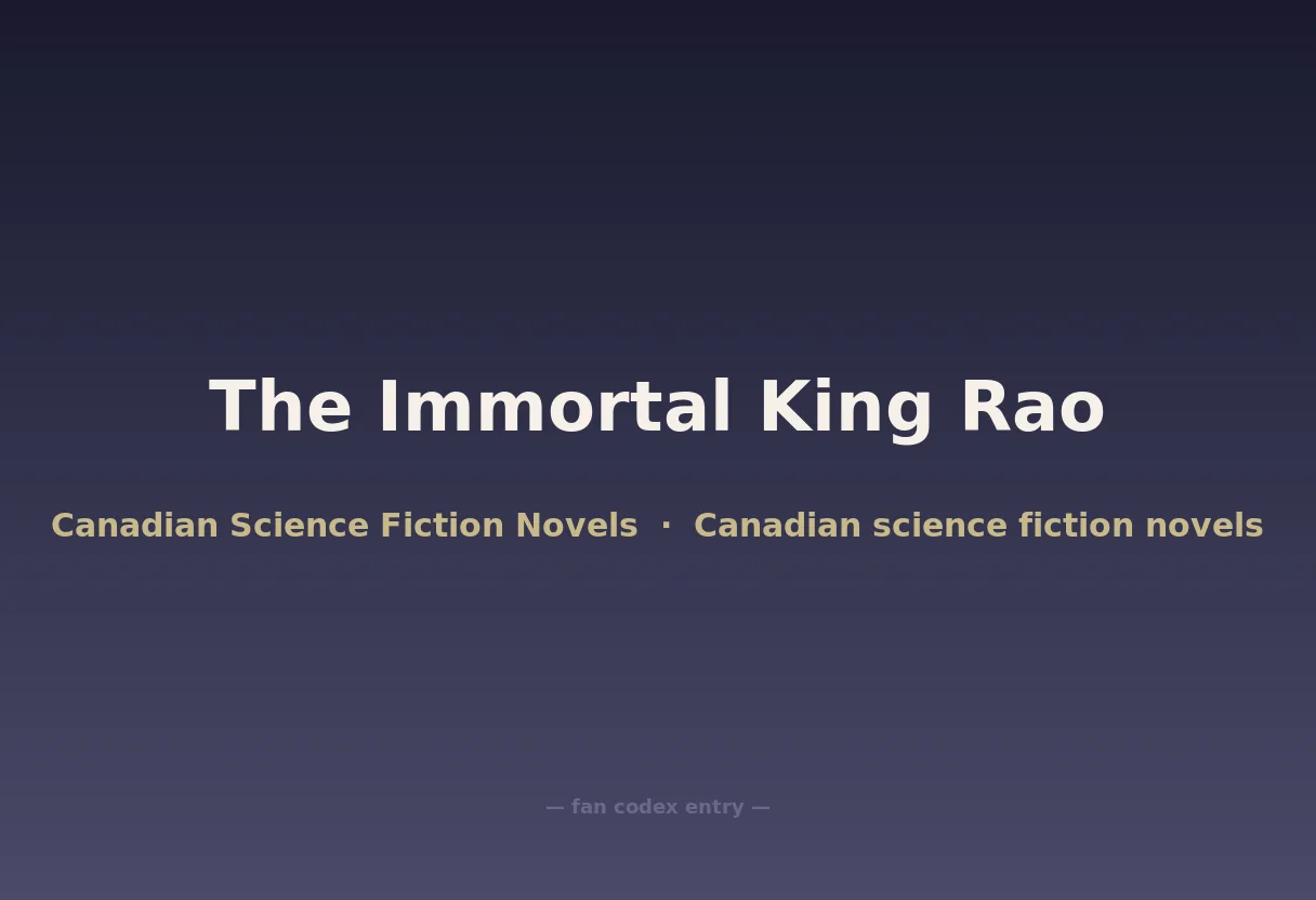 The Immortal King Rao