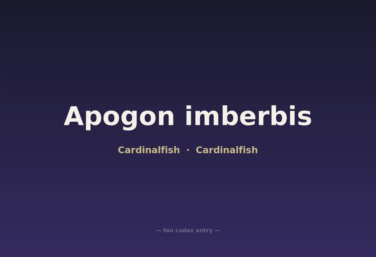 Apogon imberbis