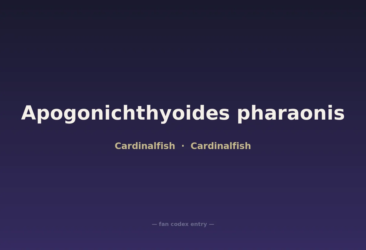 Apogonichthyoides pharaonis