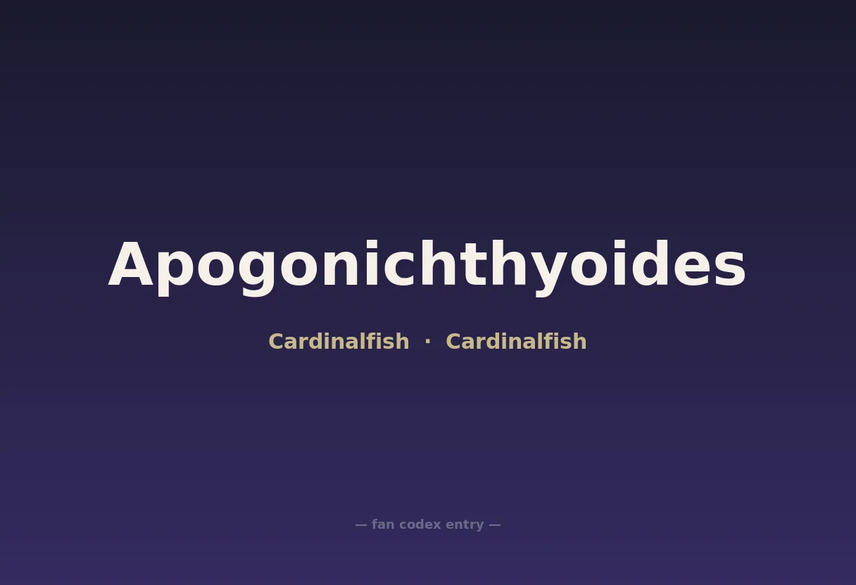 Apogonichthyoides