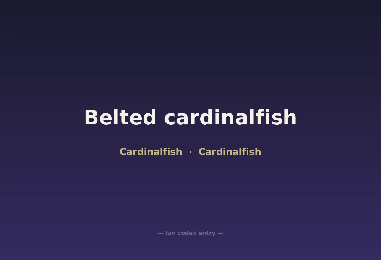 Belted cardinalfish