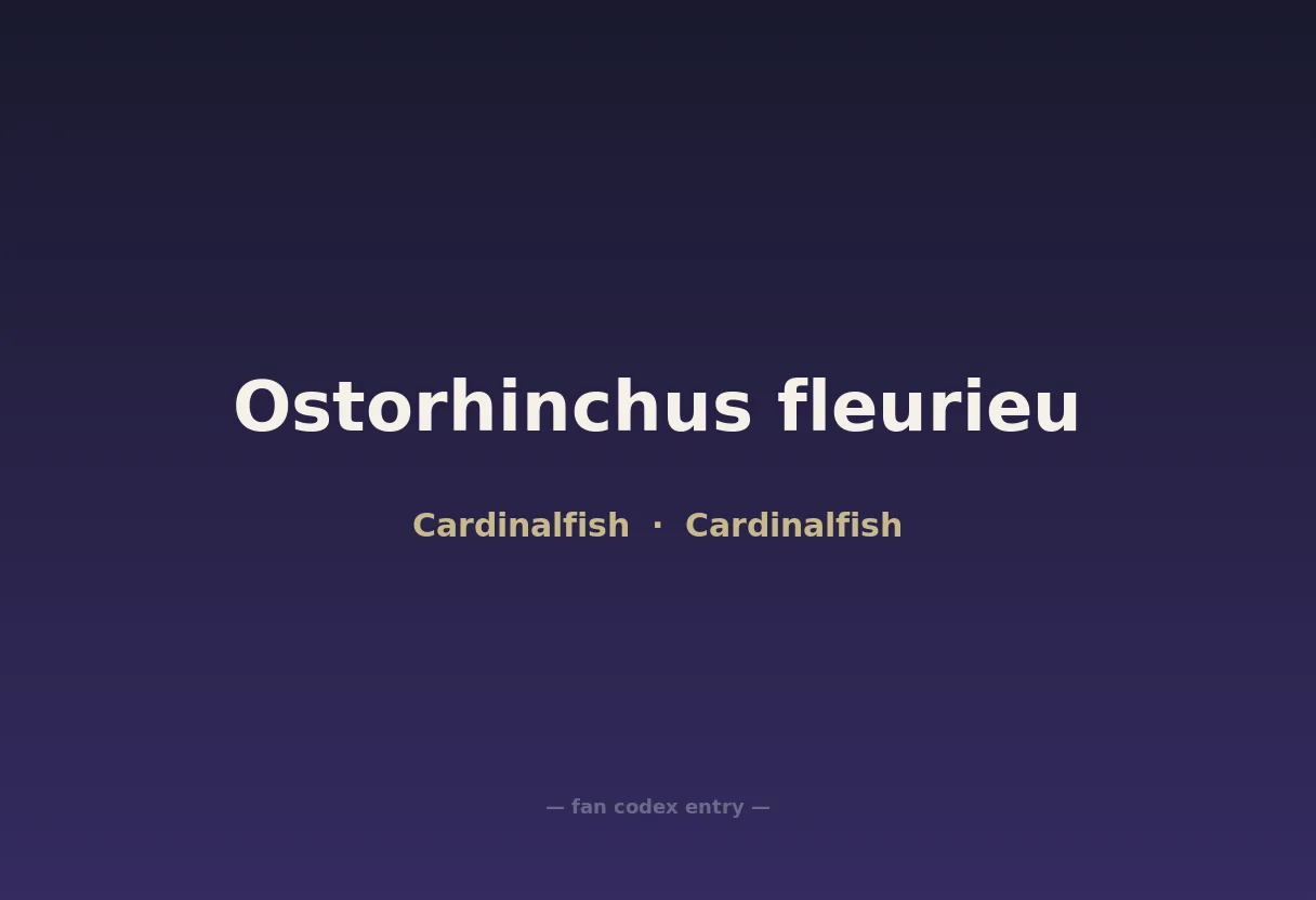 Ostorhinchus fleurieu