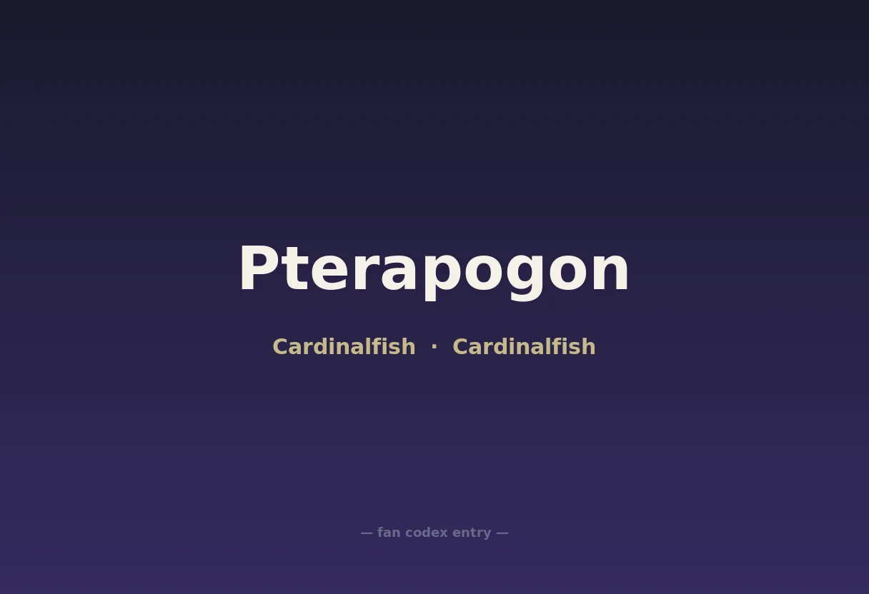 Pterapogon