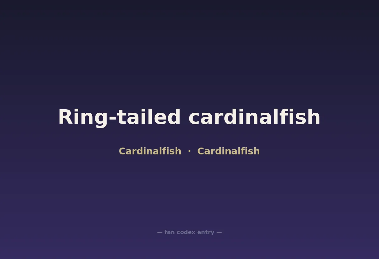 Ring-tailed cardinalfish
