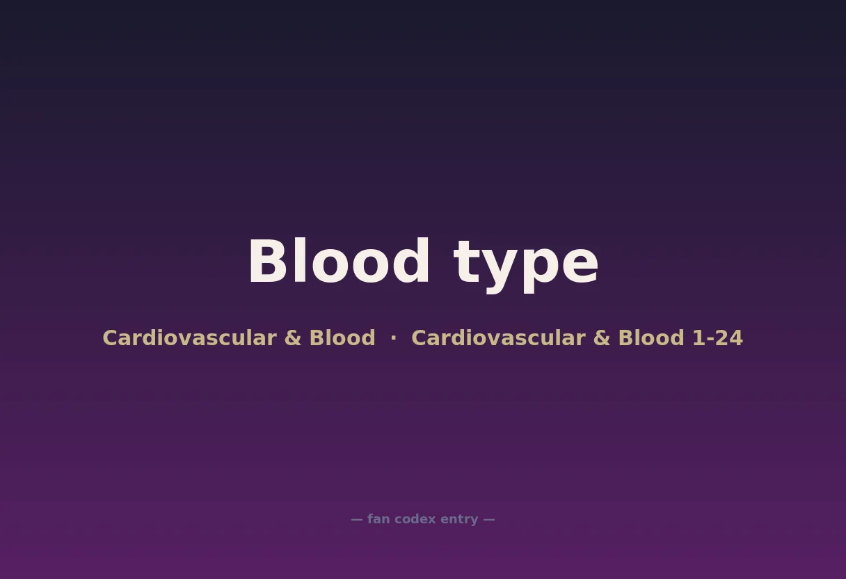 Blood type
