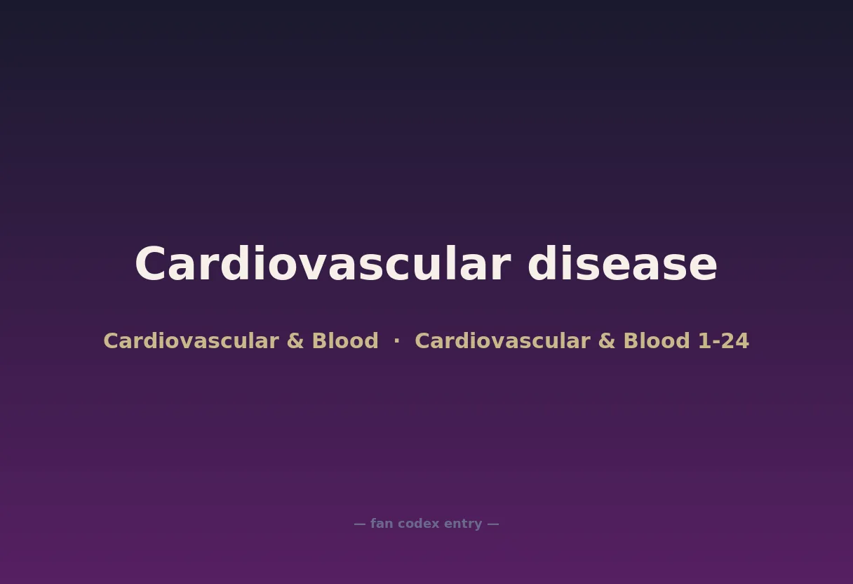 Cardiovascular disease