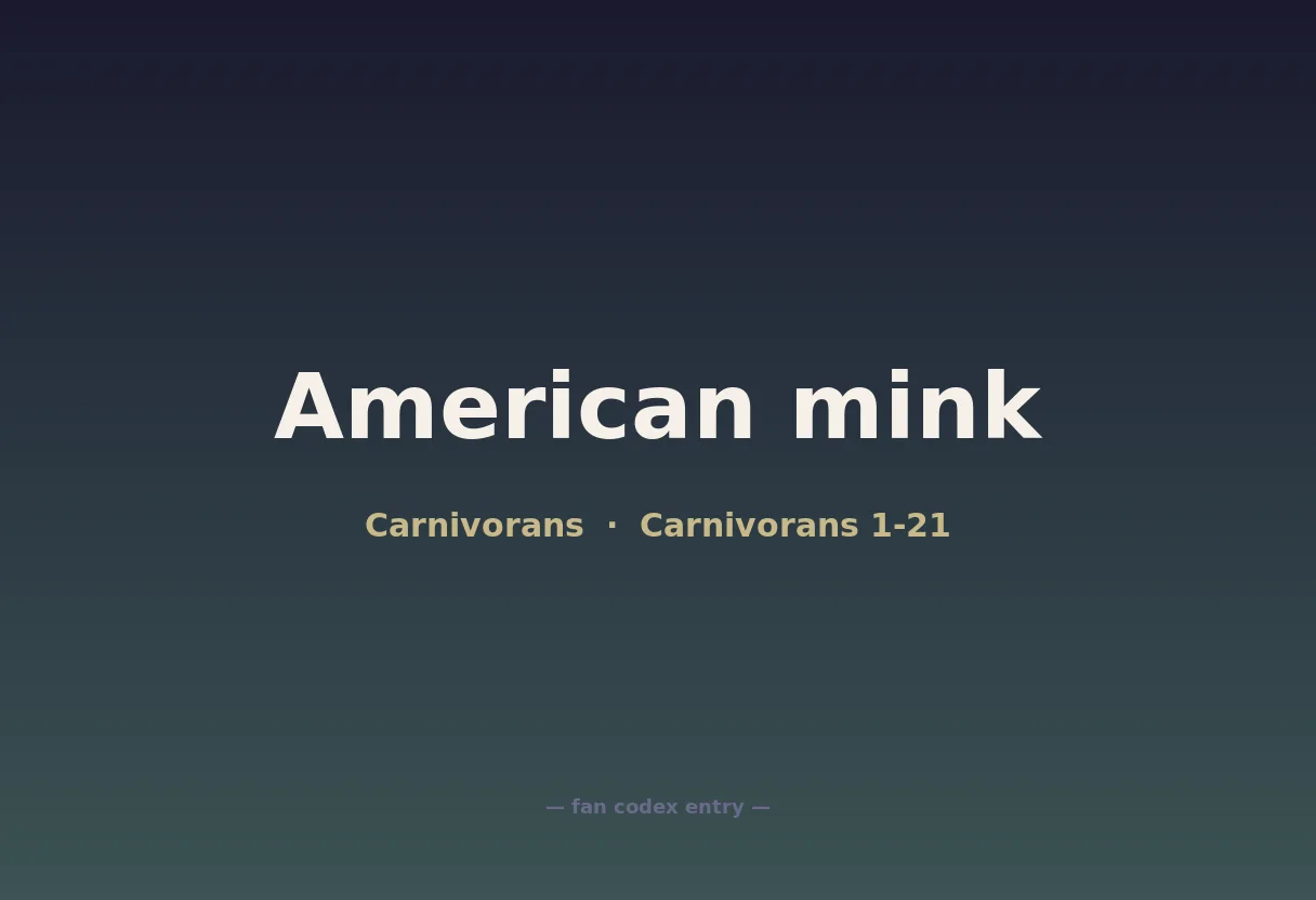 American mink