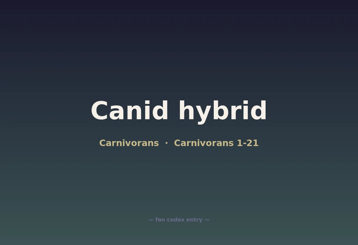 Canid hybrid
