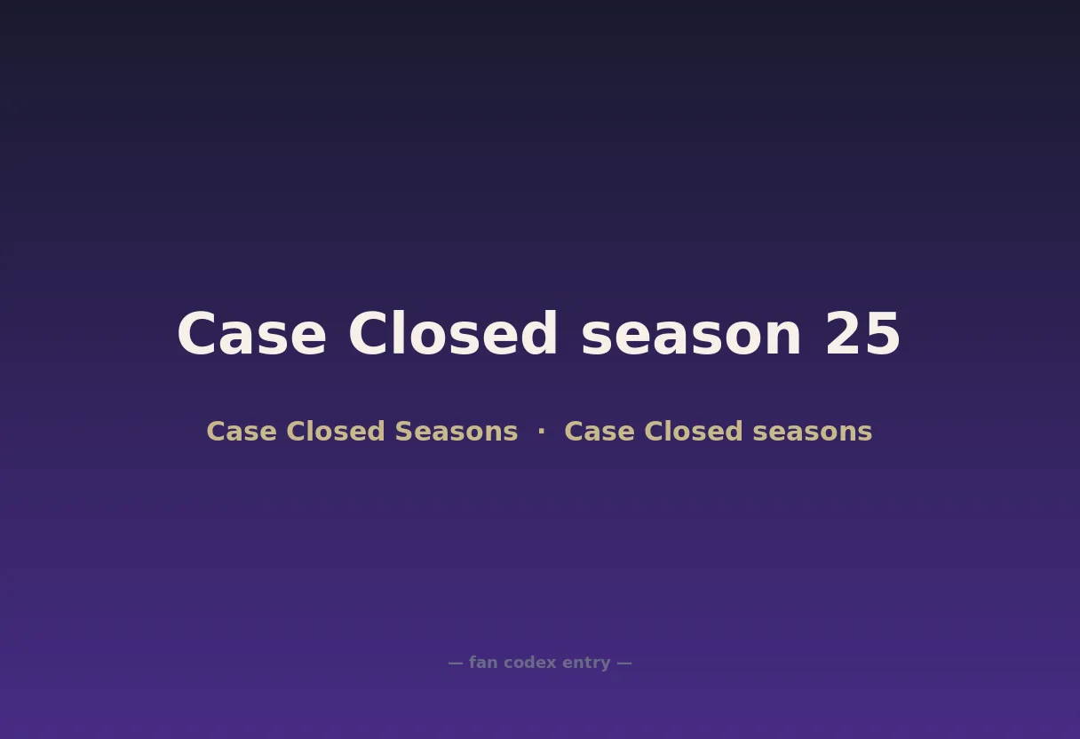 Case Closed season 25