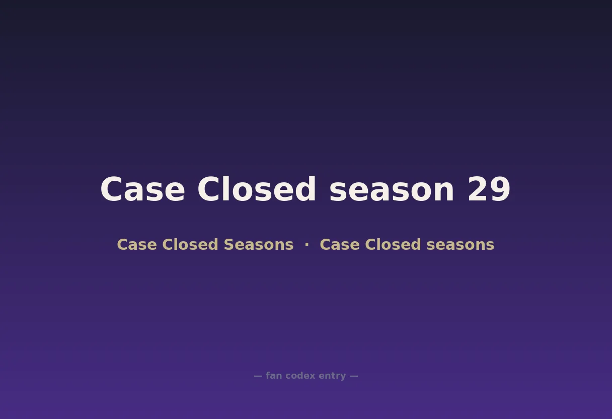 Case Closed season 29