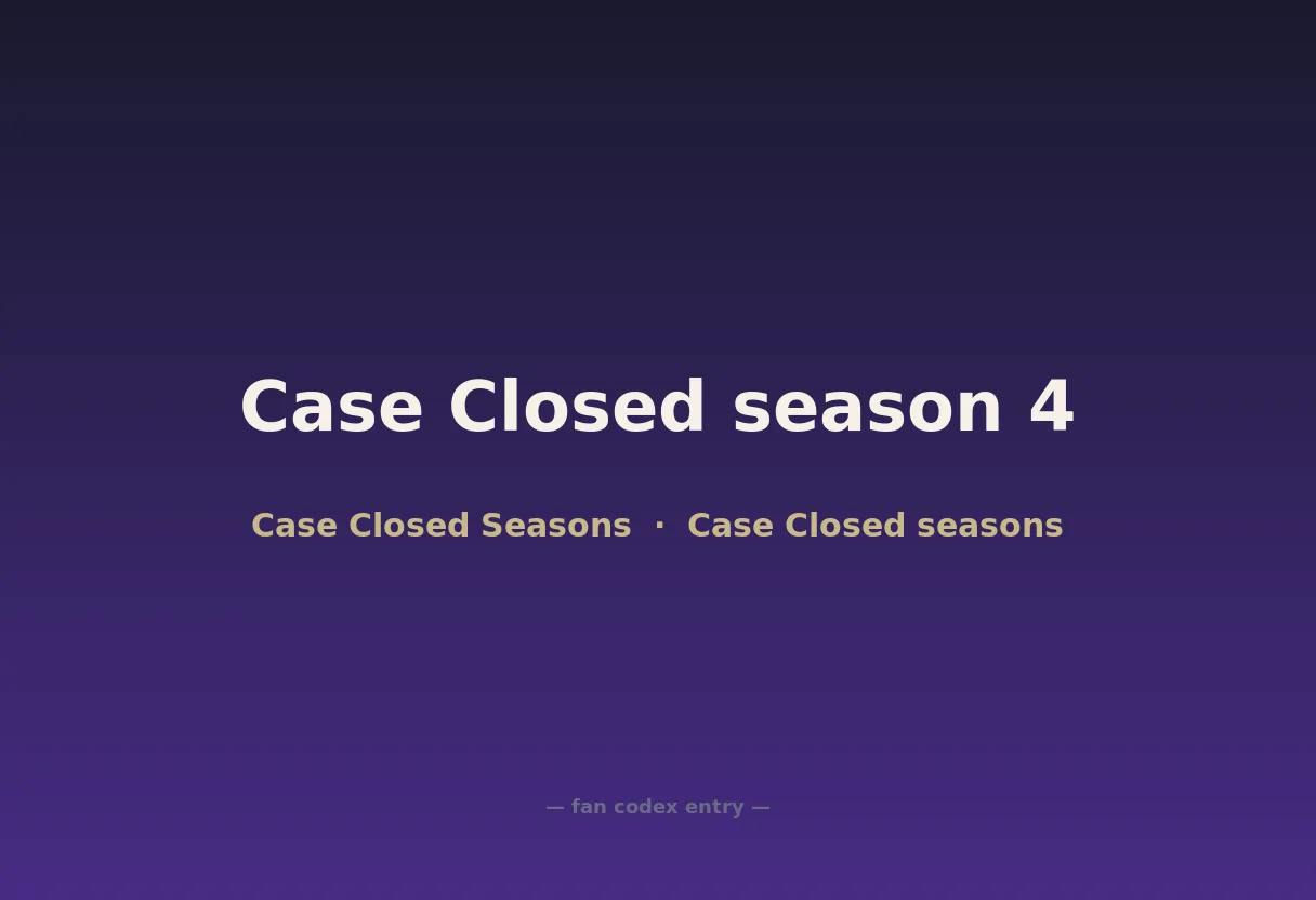 Case Closed season 4