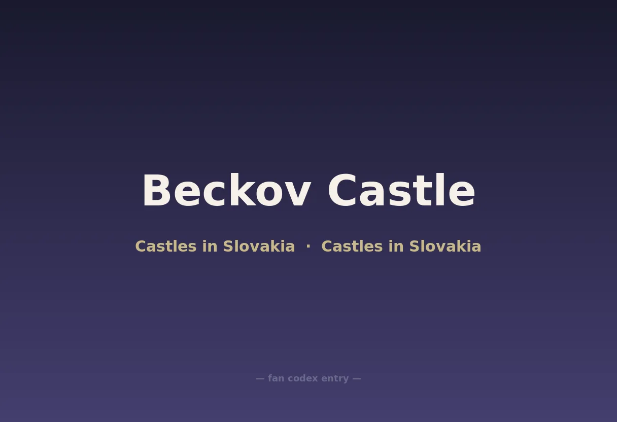 Beckov Castle
