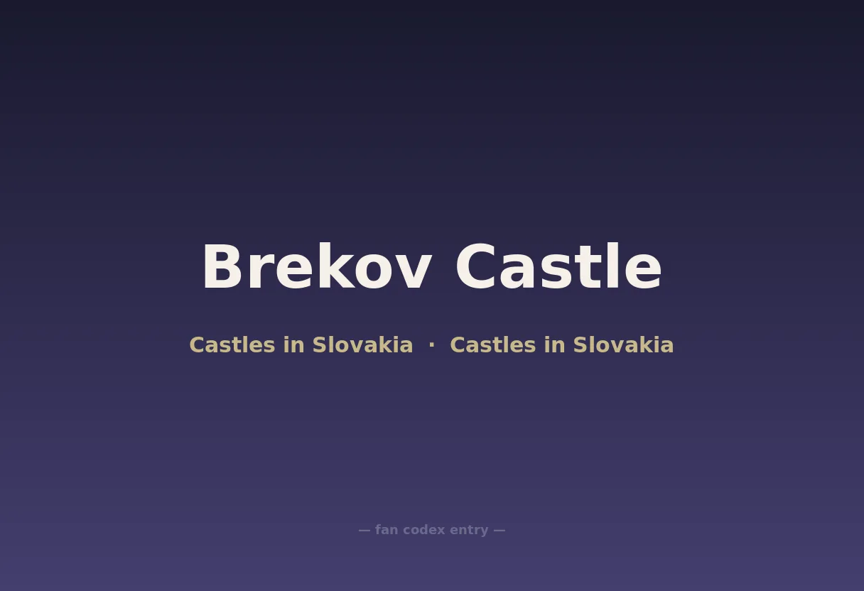 Brekov Castle