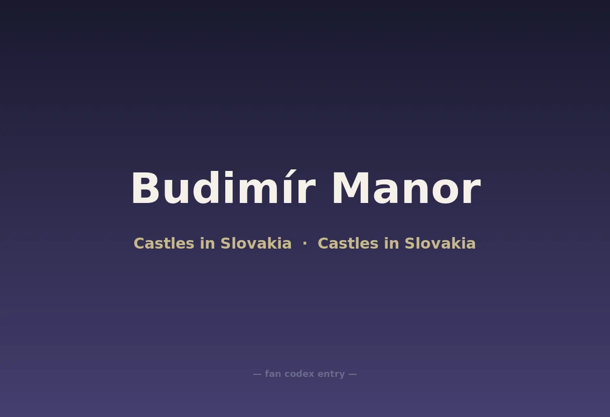 Budimír Manor