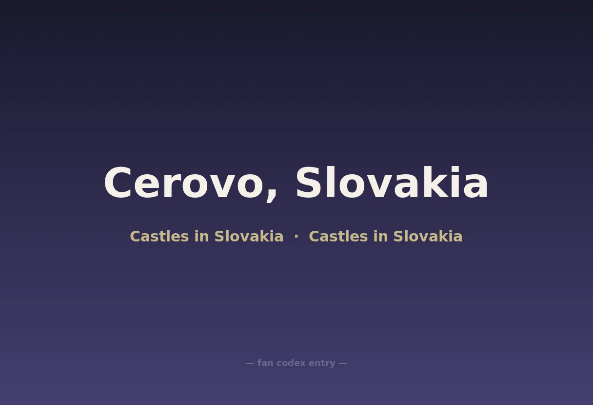Cerovo, Slovakia