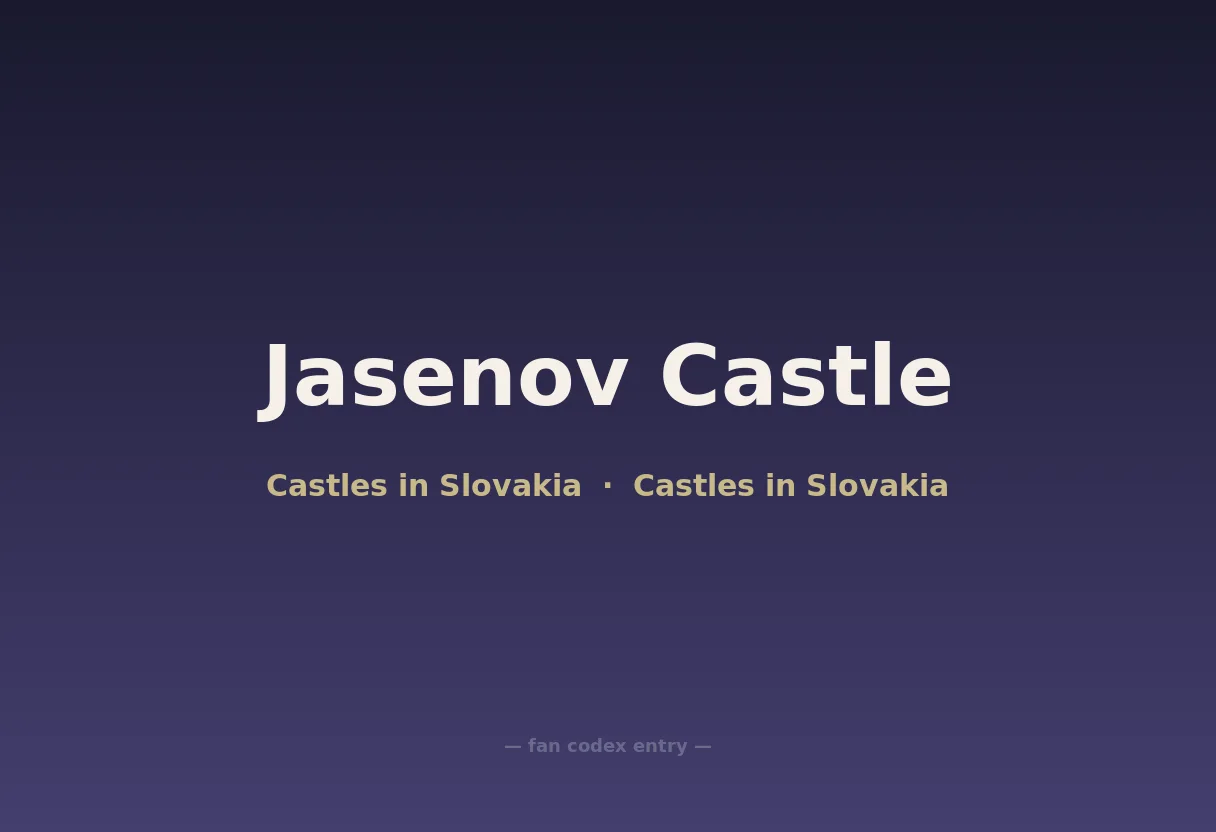 Jasenov Castle