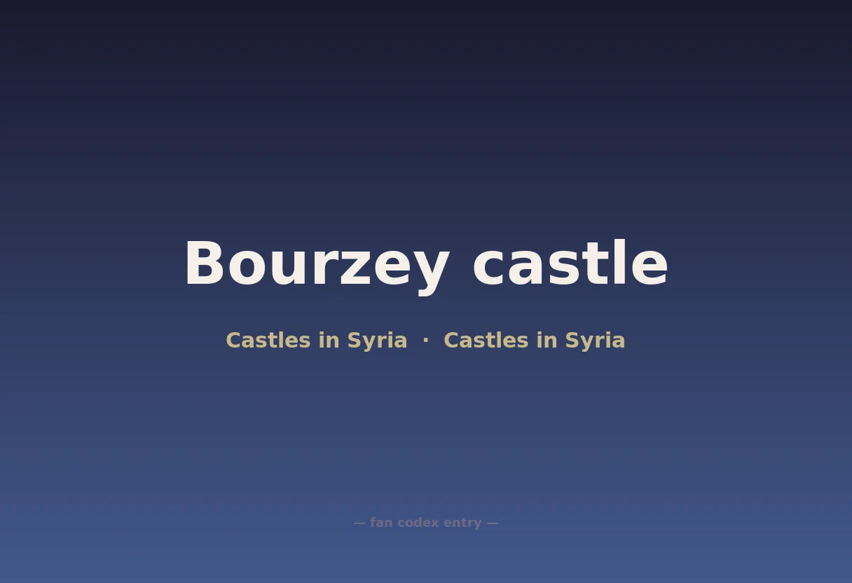 Bourzey castle