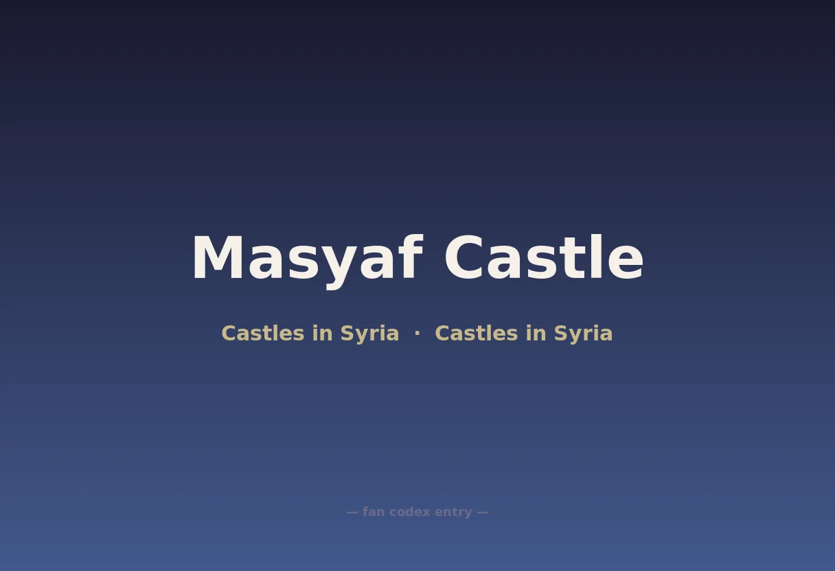 Masyaf Castle