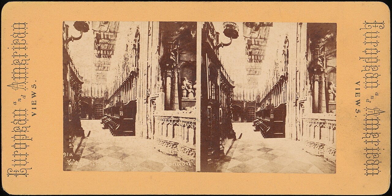 Group of 5 Stereograph Views of Westminster Abbey, London, England- MET DP73333