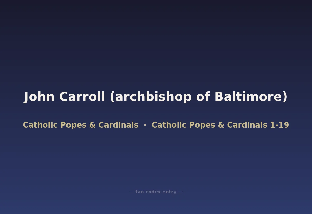 John Carroll (archbishop of Baltimore)