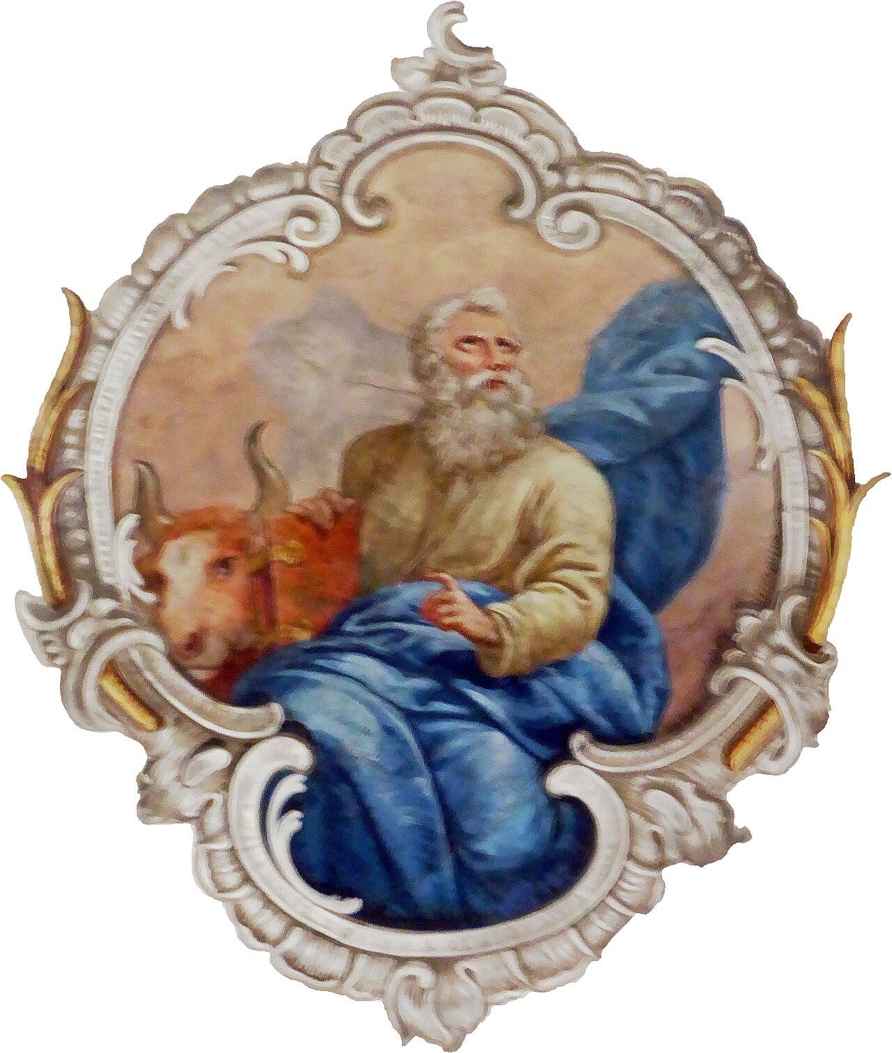 Deckengemälde Evangelist Lukas (freigestellt)