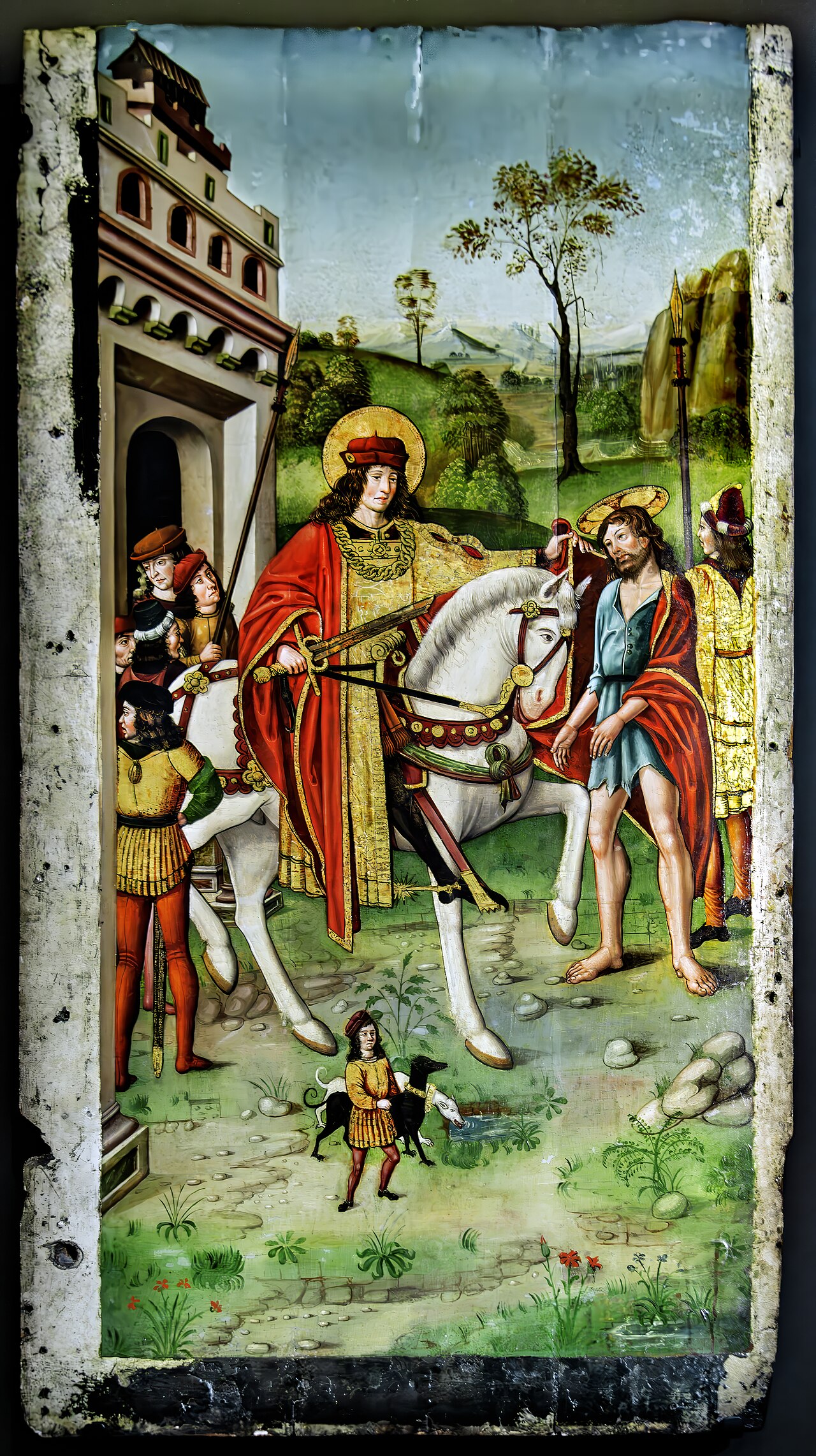 (Castres) Retable de saint Martin - La Charité de saint Martin Maître de Riofrio - Musée Goya