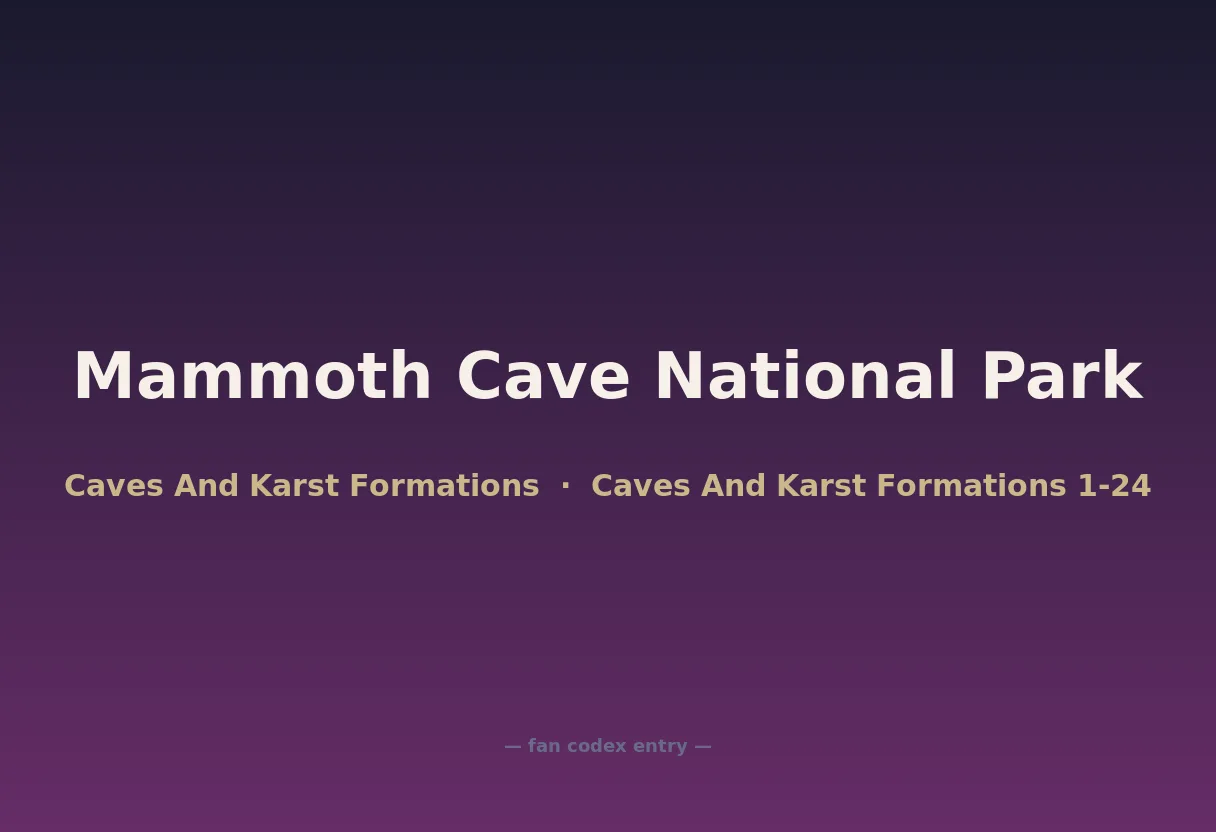 Mammoth Cave National Park
