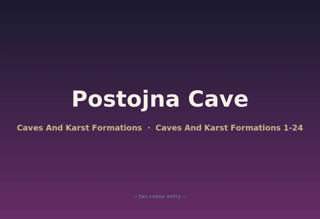 Postojna Cave