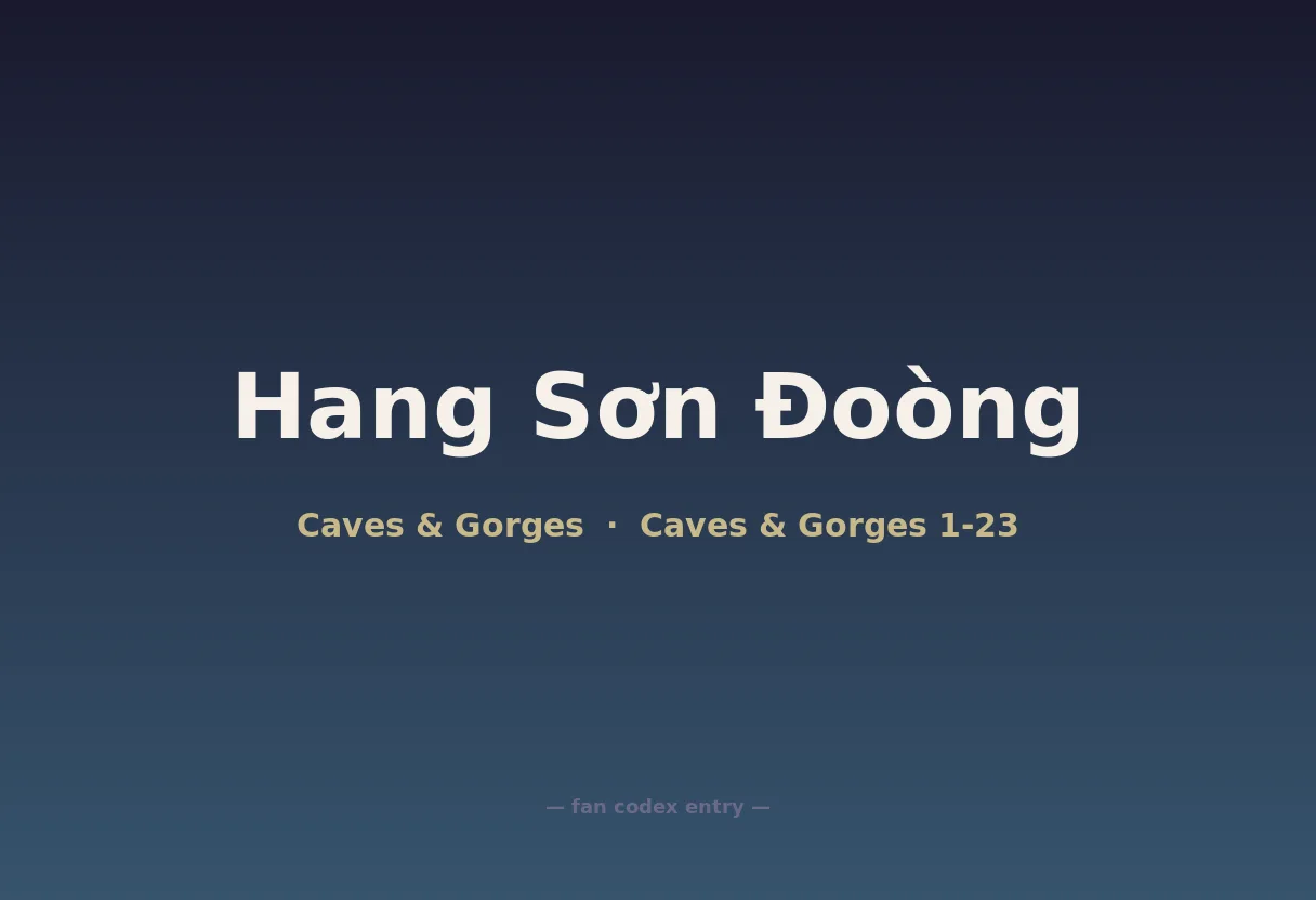 Hang Sơn Đoòng