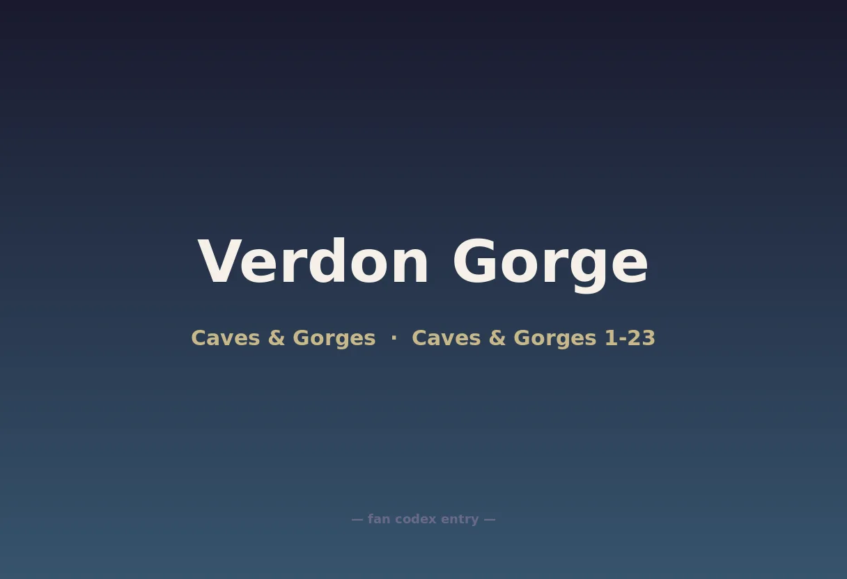Verdon Gorge