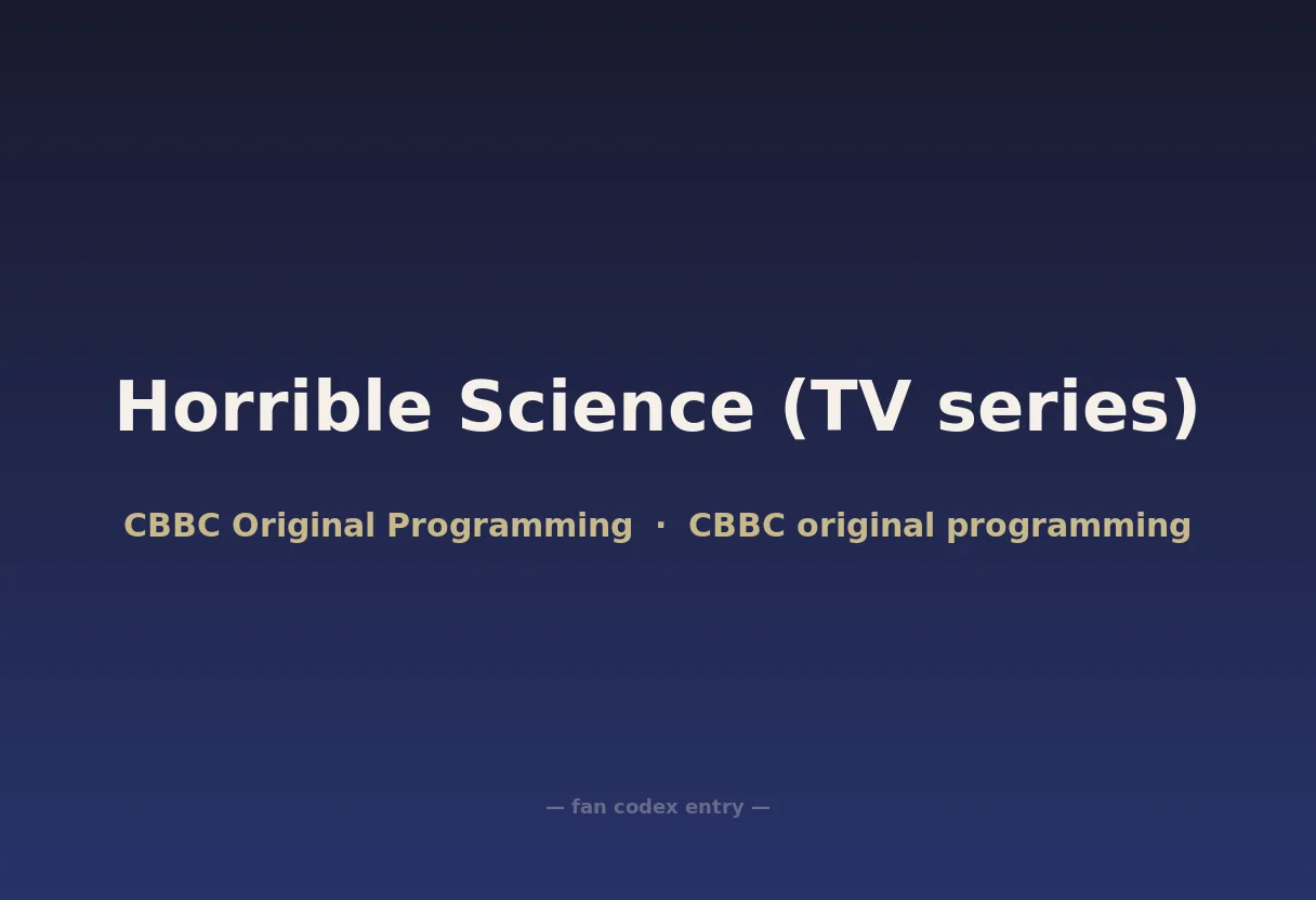 Horrible Science (TV series)